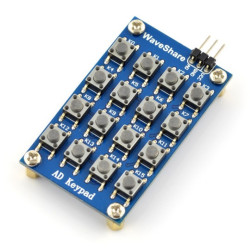 Klawiatura - matryca 4x4 tact switch - wyjście analogowe - Waveshare 4431