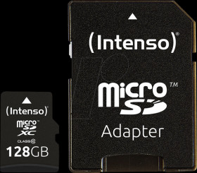 3413491 Micro SDXC card, 128 GB, Intenso Class 10