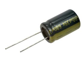 Kondensator; niskoimpedancyjny; elektrolityczny; 680uF; 35V; WLR681M1VI20R; fi 12,5x20mm; 5mm; przewlekany (THT); luzem; Jamicon
