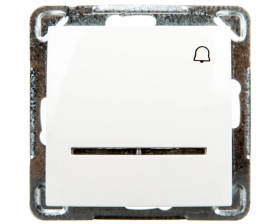 IMPRESJA Przycisk /dzwonek/ z podświetleniem ecru ŁP-6YS/m/27