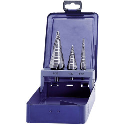 Eventus 17334 HSS Step Drill Bit Set 3-Piece 4-12mm/4-20mm/6-30mm