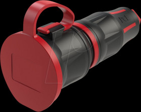 25711-sr Protective contact coupling Top Taurus2, type F - CEE 7/3, black