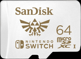 SDSQXAT-064G-GNCZN 64-GB microSDXC memory card - SanDisk Nintendo Switch