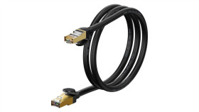 Baseus Speed Seven Szybki Kabel Sieciowy Rj45 10Gbps 1M Czarny (Wkjs010101)