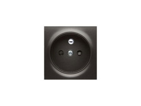 SIMON 54 Pokrywa gniazda pojedynczego z przesłonami antracyt DGZ1ZP/48 KONTAKT SIMON