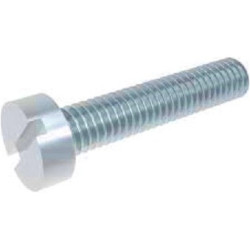 Cylinder head screw, slotted, M3, Ø 5.5 mm, 16 mm, steel, galvanized, DIN 84/ISO 1207, BYB-3-14H786