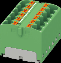 3273820 PTFIX distributor block, 12x4, green