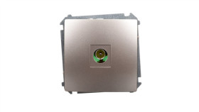 Simon Basic Gniazdo Antenowe Pojedyncze Końcowe Satynowe Bmak3.01/29