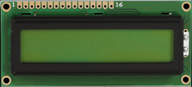DEM 16101 SYH-LY LCD module, 1x16, H:6.0mm, ge/gn, w.Bel.