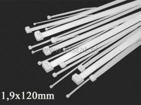 Opaska zaciskowa 1,9x120mm biała