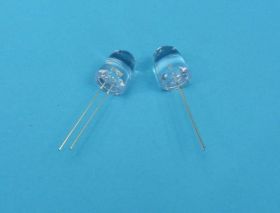 LED 10mm BLUE CLEAR 6500mcd