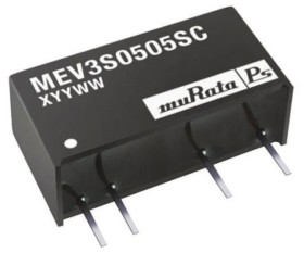 Przetwornica DC-DC, 3W, Uwe 4,5 → 5,5 V DC, Uwy 5V dc, Iwy 600mA, Murata Power Solutions