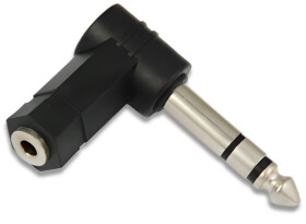 Adapter Aux Gniazdo Jack 3,5 / Wtyk 6,3 Kątowy Vitalco Jp222