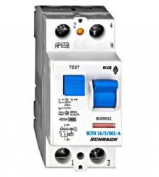 Wyłącznik różnicowoprądowy 16A/1+n/10mA,typ A (puls),10kA Seria BC
