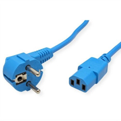 Kabel zasilający ROLINE, prosty IEC-żeński, niebieski, 1,8 m