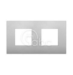 Ramka ozdobna 4M (2+2x71) techno matowe srebro, 19643.79