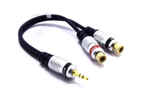 ADAPTER AUX WTYK JACK 2X GNIAZODO RCA VITALCO