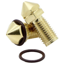 FabConstruct RN35483 Ultimaker UM3, S3, S5, S5 Pro Brass Printing Nozzle 0.8mm