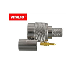 Wtyk TNC zaciskany RG6