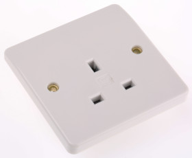 Gniazdo wtykowe Typ G - brytyjski Montaż wpuszczany MK Electric 13A