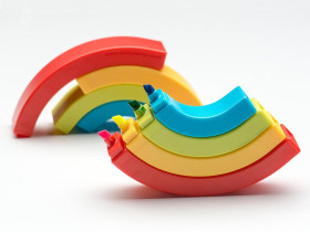 Adafruit Rainbow Highlighters by OTOTO