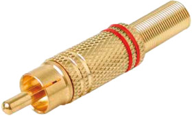 RCA plug, Cinchstecker, löten, Kabelmontage, 0101007