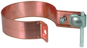 DEHN 420207 ZMRRS 100 KB 6.10 CU STTZN Dwuczęściowy metalowy zacisk do rur deszczowych 1 szt.
