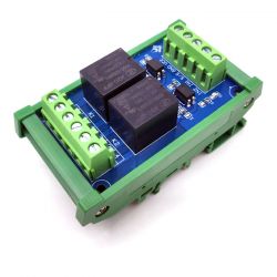 Dwukanałowy optoizolator PLC na szynę DIN napięcie 12V