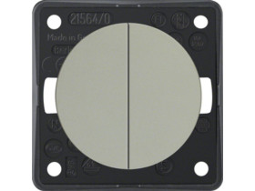 Integro Flow Wyłącznik wieloklawiszowy przyciskowy stal szlachetna lak 936752524 HAGER