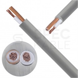 Kabel sterowniczy BiT LiHH 2x1mm2 szary 300/300V bezhalogenowy LSOH Dca linka Bitner