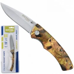 Nóż składany ze stali nierdzewnej (rękojeść z tworzywa ABS) 195/115mm Premium EXTOL