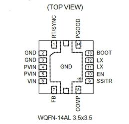 RT7299BHGQW 8A 18V WQFN-14 UKŁAD SCALONY