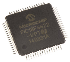 Mikrokontroler Microchip PIC18F TQFP 64-pinowy Montaż powierzchniowy PIC 1,024 kB, 64 kB 8bit CAN: 40MHz RAM:3,936 kB