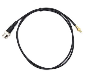 Kabel koncentryczny złącze A SMB złacze B BNC długość 1m typ kabla RG174 Z zakończeniem