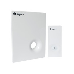 Dzwonek bezprz. WL558W biały bateryjny odbiornik 230V