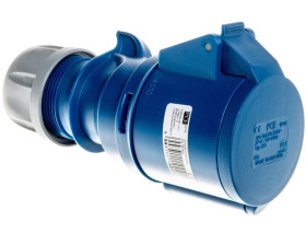 Gniazdo przenośne 32A 3P 230V niebieskie IP44 SHARK 223-6