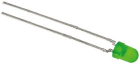 LED, THT, Zielony, 2-Pin, 1,9 V, 50°, Vishay