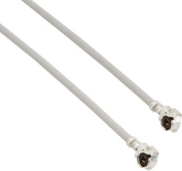 Coaxial cable, AMC plug (angled) to AMC plug (angled), 50 Ω, 1.13 mm micro cable, 130 mm, A-1PA-113-125W2