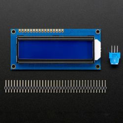 Standard LCD 16x2 + extras - white on blue