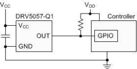 Automotive linear hall effect sensor with digital PWM output