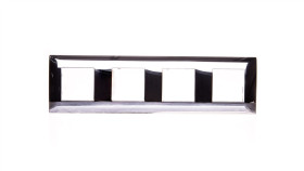 Dante Ramka Poczwórna Tworzywo Galwanizowane Chrom 457084