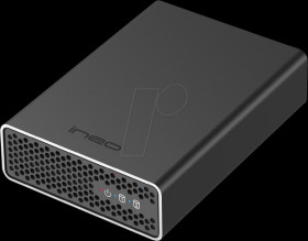 C2570 External 2x 2.5" SATA RAID case, USB 3.1