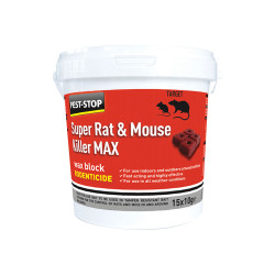 Pest-Stop PSWB03 Super Rat &amp; Mouse Killer MAX Wax Blocks
