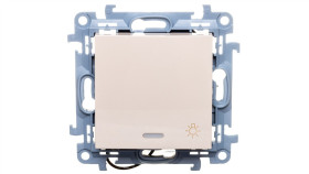 Simon 10 Przycisk /Światło/ Z Podświetleniem Led Kremowy Cs1l.01/41