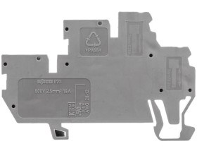 Dwupiętrowa złączka bazowa X-COM 1-przewodowa / 1-pinowa L/L szara 870-101