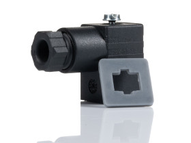 Złącze zaworu elektromagnetycznego C 3P+E 250 V AC Żeński LED: Nie dławnica PG7 Montaż na kablu RS PRO