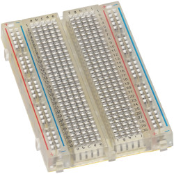 TruComponents 2885954 Breadboard 400 Points 82.5 x 54.6 mm - Transparent