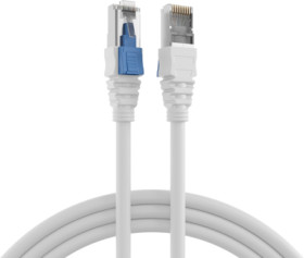 Patch cable, RJ45 plug, straight to RJ45 plug, straight, Cat 6A, S/FTP, LSZH, 2 m, white, K5539WS.2