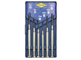 Zestaw wkrętaków precyzyjnych 6 sztuk