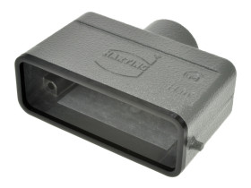 Obudowa złącza; Han A; 19200161440; 16A; metal; proste; na przewód; wyjście na dławnicę M20; do 1 klamry; 1 górne wyjście przewo